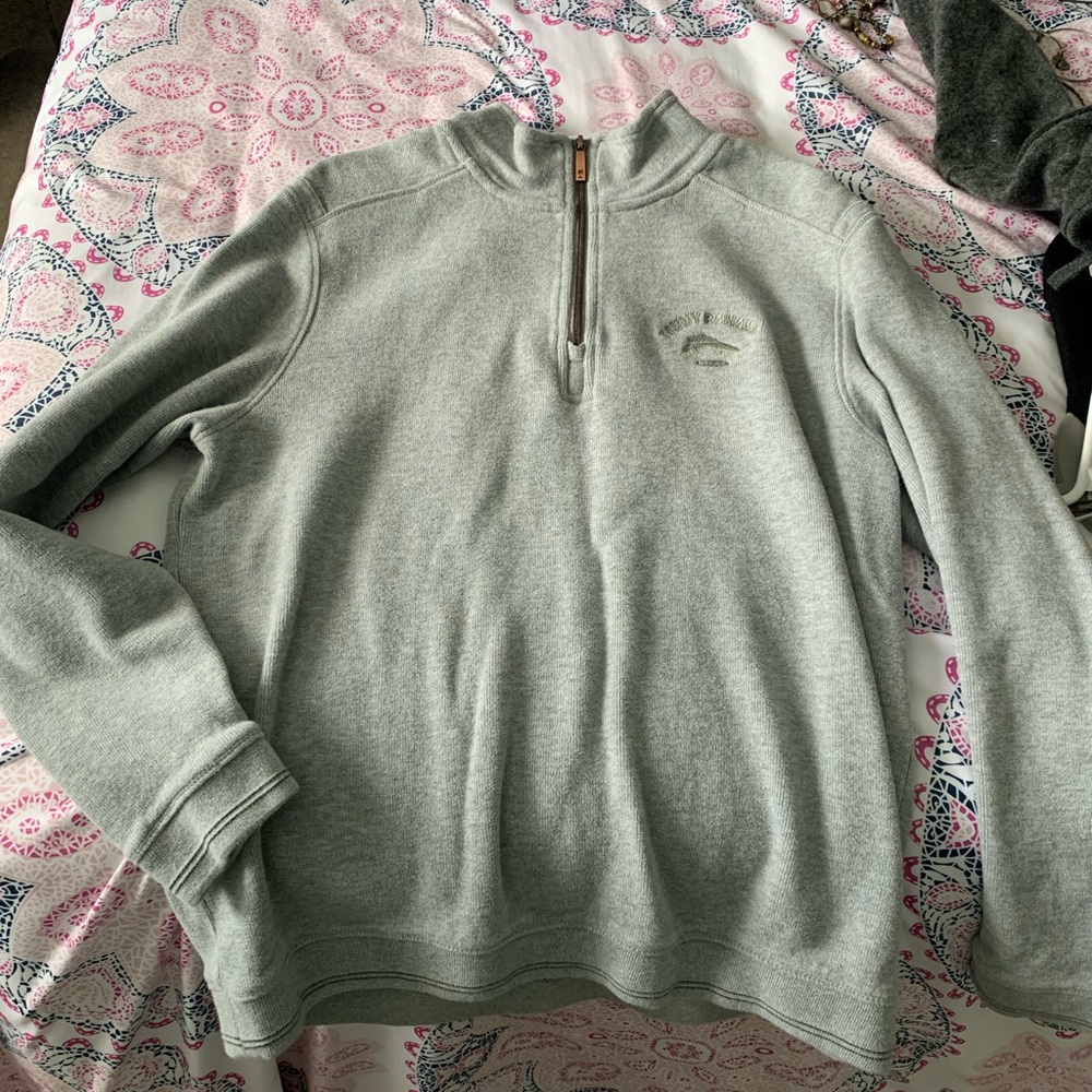 Tommy Bahama Women’s Gray Pullover (w/ zipper)